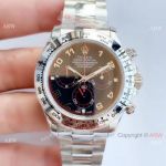 Replica Swiss Rolex Daytona NOOB 7750 Watch Stainless Steel Arabic Dial